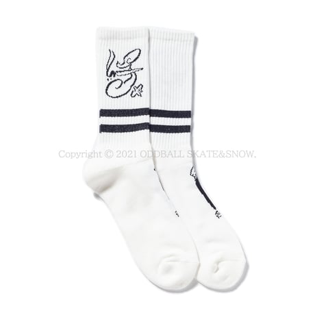 POSSESSED SHOE CO SOCK AWAY White x Black