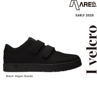 AREth 2025 EARLY I VELCRO Black Vegan Suede