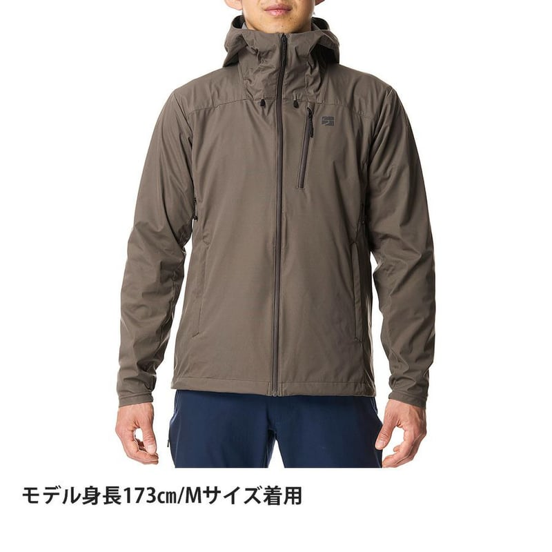 finetrack ファイントラック フロウラップフーディ チタンブラウン L 