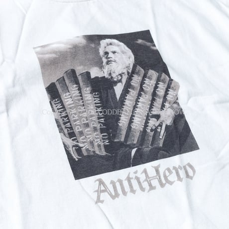 ANTI HERO THE TEN CURBMANDMENTS S/S TEE white