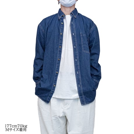 ODDBALL ORIGINAL BD DENIM L/S SHIRT indigo