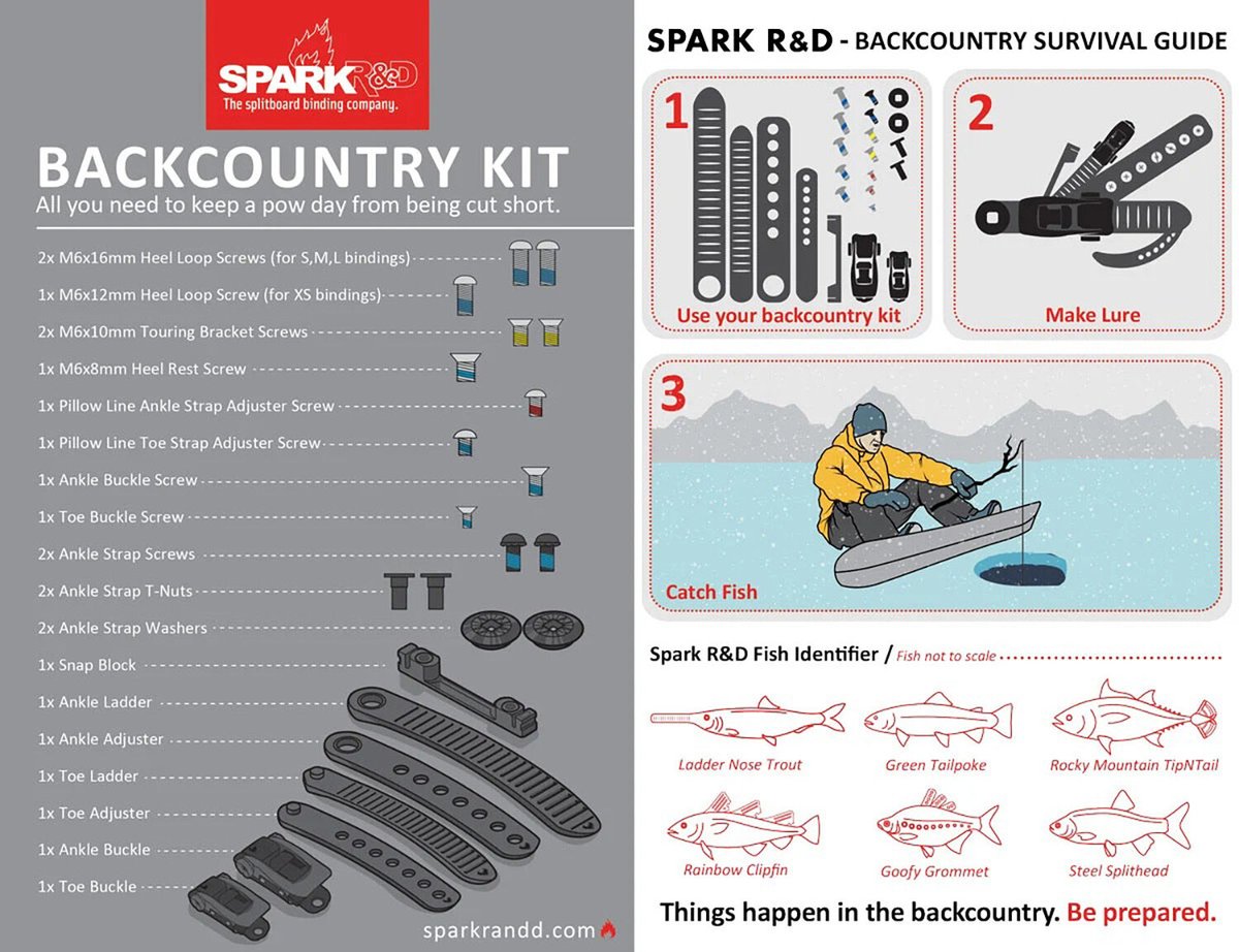 スノーボード SPARK R&D BACKCOUNTRY KIT Spark R&D Pro Backcountry kit スペアパーツ : Busselwebshop