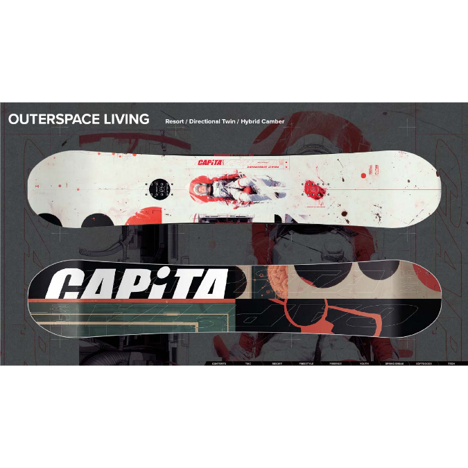 早期予約 25-26 CAPITA SNOWBOARDS OUTERSPACE LIVING