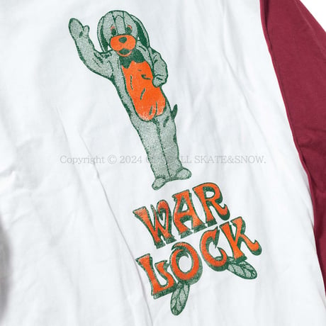 horizon 2024 WARLOCK L/S TEE white/burgundy