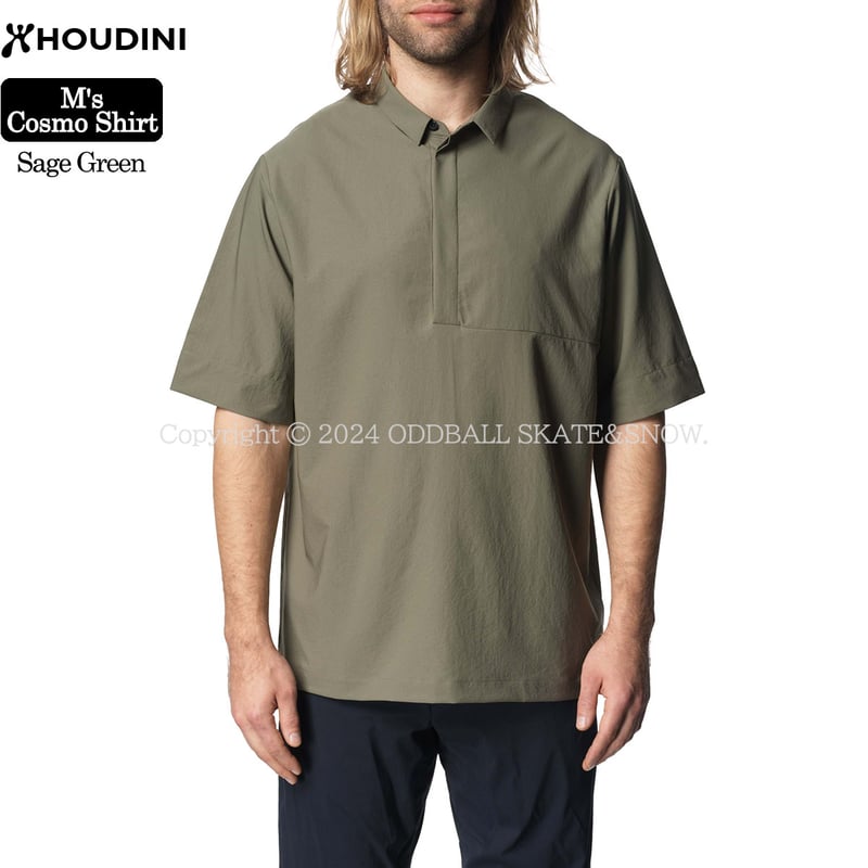HOUDINI M's Cosmo Shirt Sage Green | ODDBALL SK