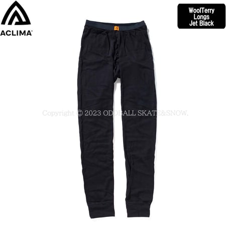 ACLIMA WOOLTERRY LONGS Jet Black