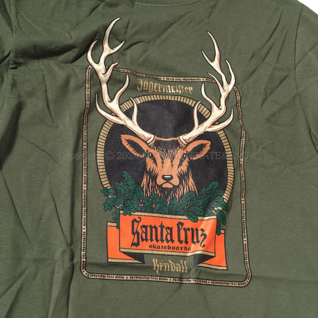 SANTACRUZ JAGERMEISTER KENDALL DEER S/S TEE olive