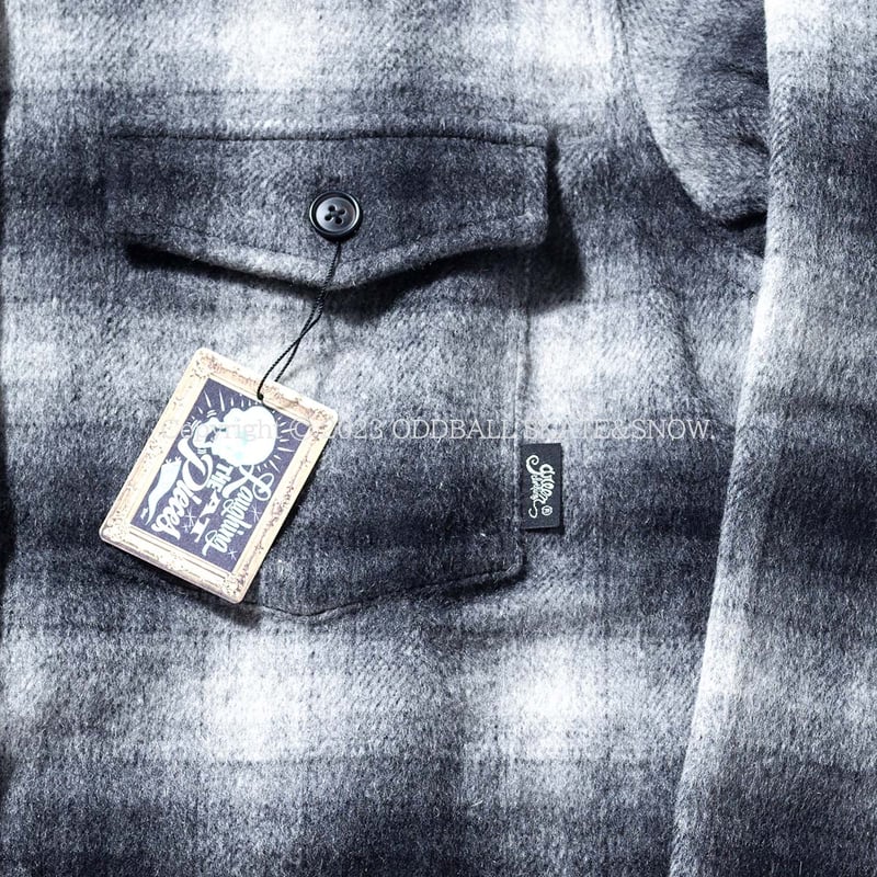 Green Clothing ウール混紡シャツ L GREEN CLOTHING グリーン