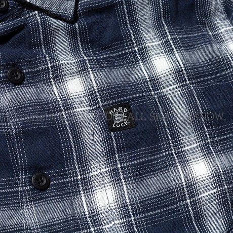 HARD LUCK RIVI L/S FLANNEL navy