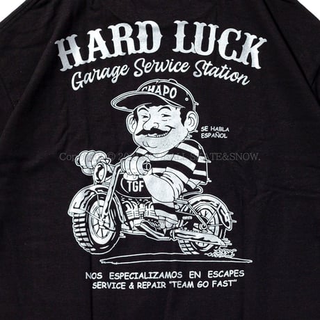 HARD LUCK SERVICE STATION S/S TEE black