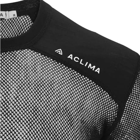 ACLIMA Wool Net Light T-shirt Jet Black MEN'S