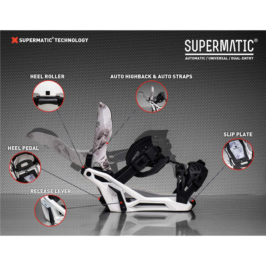 m*e様 BENT L Lightning Supermatic ビンデ Bent Metal Lightning Supermatic Snowboard Bindings 2026 | evo