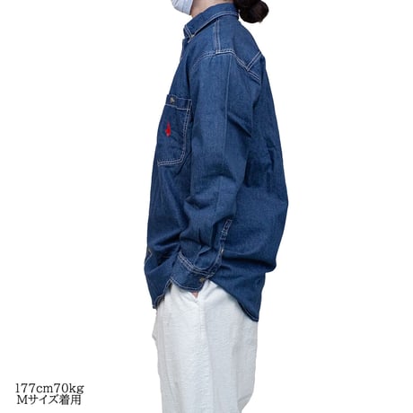 ODDBALL ORIGINAL BD DENIM L/S SHIRT indigo