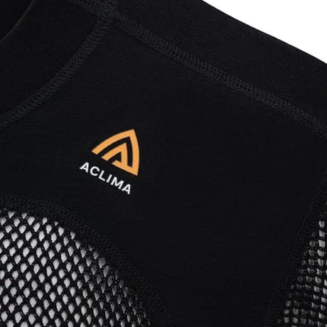 ACLIMA WOOLNET CREW NECK MEN'S Jet Black