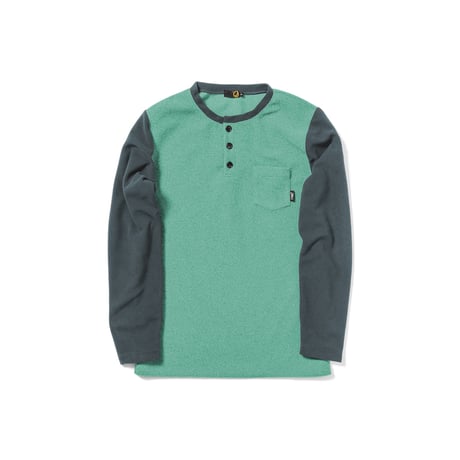 25-26 GREEN CLOTHING LIGHT FLEECE HENLY NECK