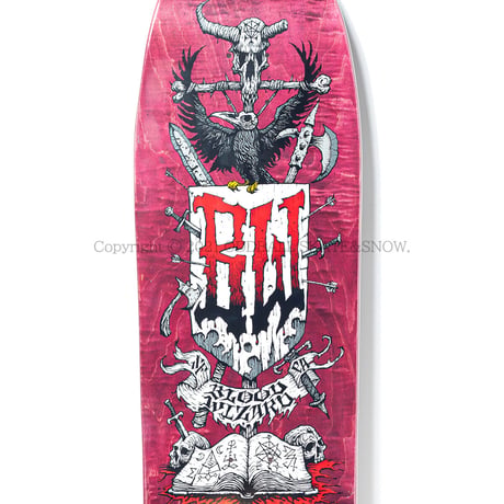 BLOOD WIZARD WAR HAMMER 9.75 CUSTOM SHAPE RED
