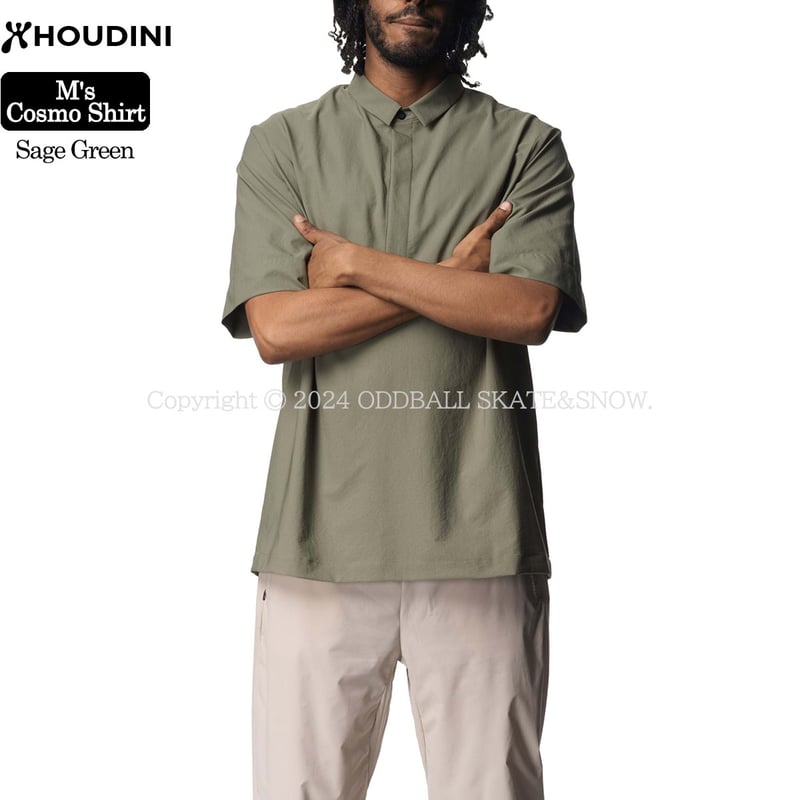 HOUDINI M's Cosmo Shirt Sage Green | ODDBALL SK
