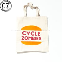 CYCLE ZOMBIES BURGER Canvas Tote Bag Natural