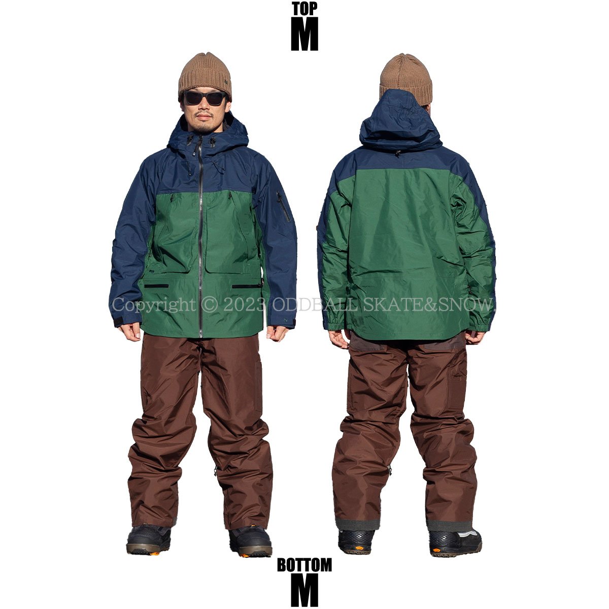 23-24 GREEN CLOTHING OGA JACKET Dull Green/Navy 23-24 GREEN CLOTHING OGA JACKET Dull Green/Navy