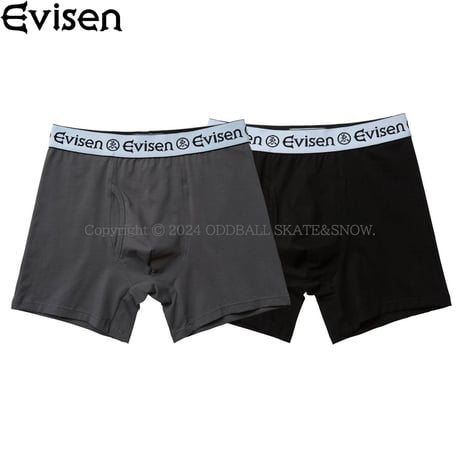 EVISEN SKATEBOARDS MODERN COTTON STRETCH BRIEFS 2 PACK
