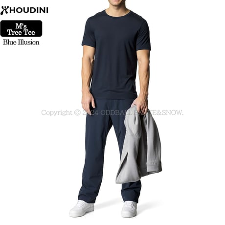 HOUDINI M's Tree Tee Blue Illusion
