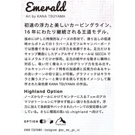 早期予約 26-27 SECCA SNOWBOARD EMERALD 154