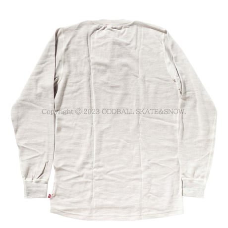 ACLIMA WarmWool Granddad Shirt Beige Melange MEN'S