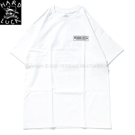 HARD LUCK Bonded S/S TEE white