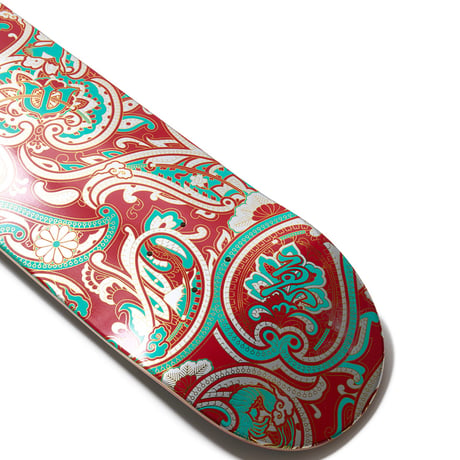 EVISEN SKATEBOARDS PAISLEY RED TURQUOISE DEEP CONCAVE