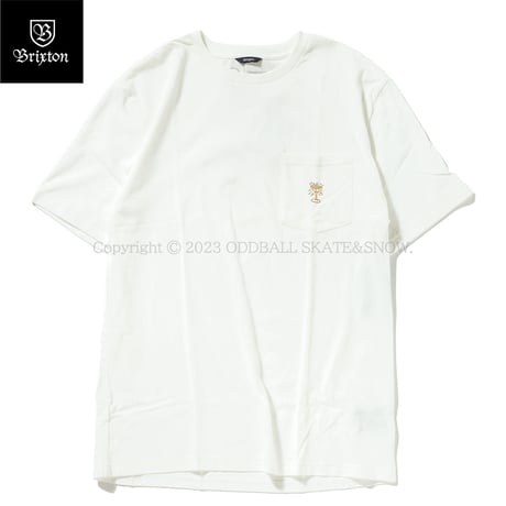 BRIXTON CHEERS S/S POCKET TEE off white Mサイズ
