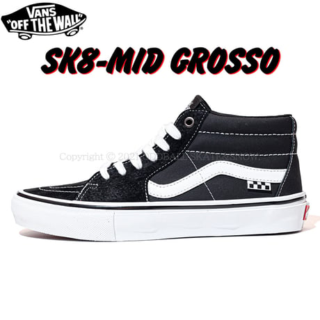 Vans Skate Grosso Mid Black/True White
