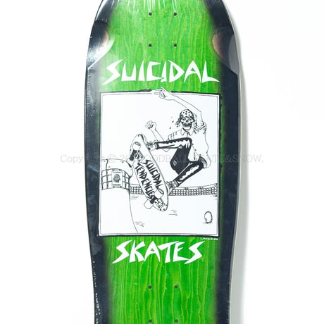 SUICIDAL SKATES POOL SKATER REISSUE GREEN BLACK FADE 10.125