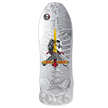 POWELL PERALTA GEEGAH SKULL&SWORD SILVER 9.75