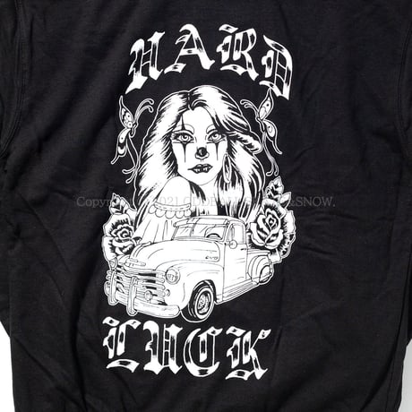 HARD LUCK WHO’S CLOWNIN WHO HOODIE black
