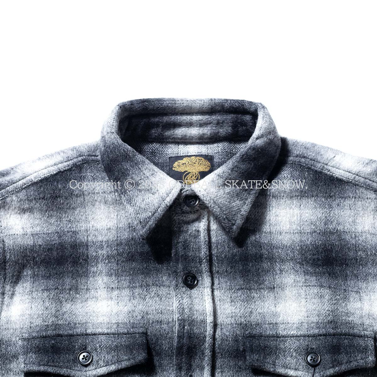 23-24 GREEN CLOTHING WOOL FLANNEL SHIRTS Black/