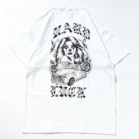 HARD LUCK WHO’S CLOWNIN WHO S/S TEE white
