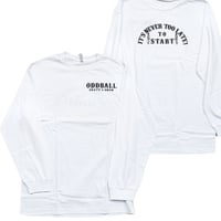 ODDBALL SKATE&SNOW TO START L/S TEE white