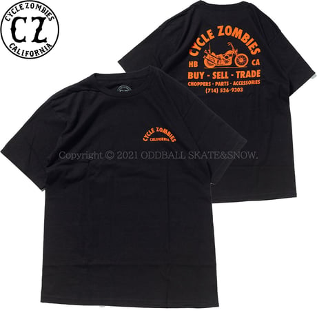 CYCLE ZOMBIES EVERYDAY Standard S/S T-Shirt Black