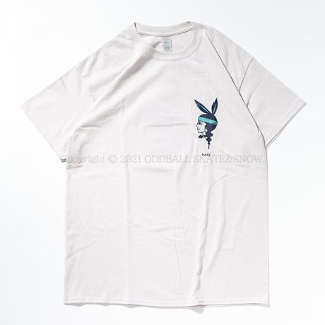 4D7S PLAYBOY S/S TEE silver grey ART BY RAT HOLE STUDIO