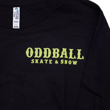 ODDBALL SKATE&SNOW TO START L/S TEE black
