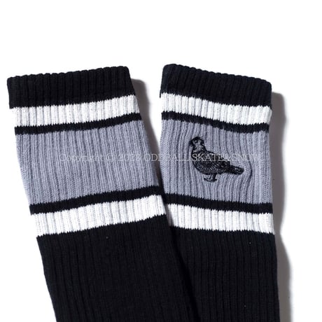 ANTI HERO BASIC PIGEON EMB SOCK BLACK/GREY/WHITE