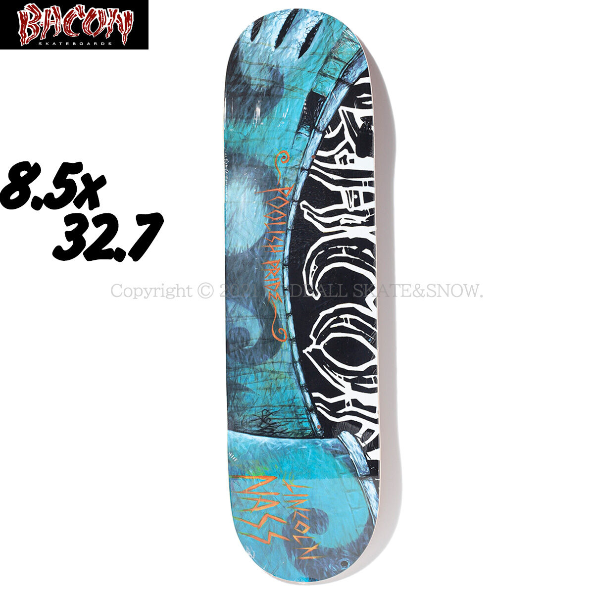 BACON SKATEBOARDS Lincoln Nass Lincoln 8.5 | OD 