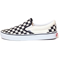 US企画 VANS CLASSIC SLIP-ON black and white checker/white VN000EYEBWW