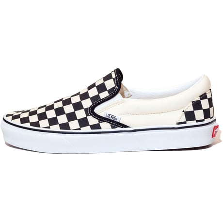 US企画 VANS CLASSIC SLIP-ON black and white checker/white VN000EYEBWW