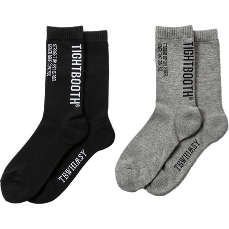 TIGHTBOOTH LABEL LOGO SOCKS TIGHTBOOTH x WHIMSY SOCKS