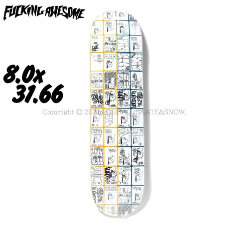 FUCKING AWESOME Jason Dill Wanto 8.0 Yellow/Blue