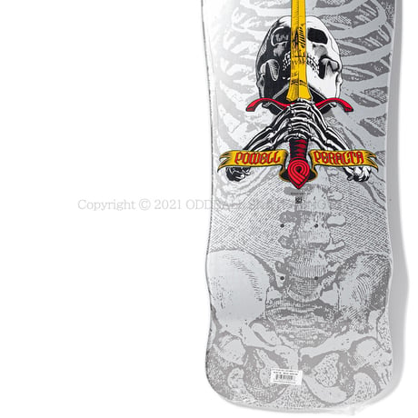 POWELL PERALTA GEEGAH SKULL&SWORD SILVER 9.75