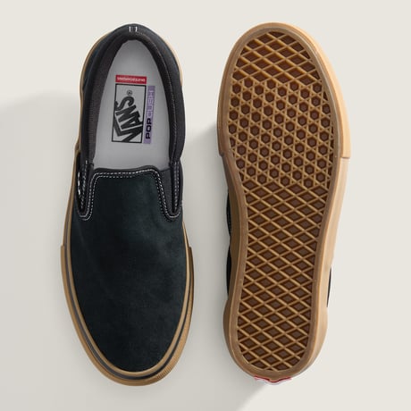 VANS SKATE SLIP-ON BLACK/GUM/WHITE VN000EG5B9K