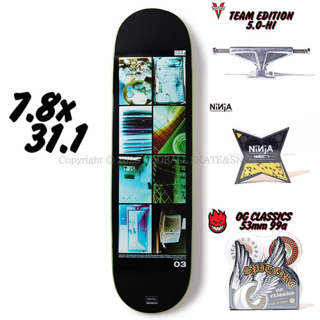 スケボーコンプリート 7.8 完成品 タイトブース TBPR Chromophobia 03 7.8