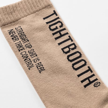TIGHTBOOTH LABEL LOGO SOCKS TIGHTBOOTH x WHIMSY SOCKS SS26-A04